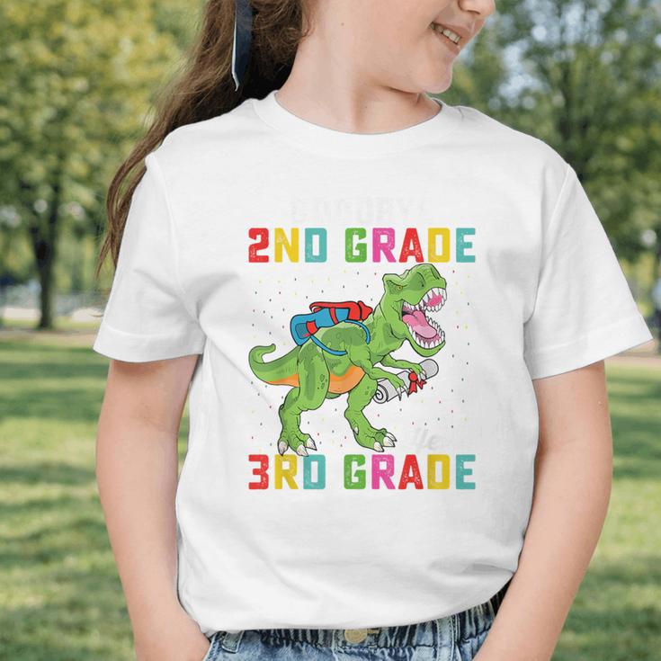 Goodbye 2nd Grade Hello 3rd GradeRex Back To School Graphic Toddler T-Shirt