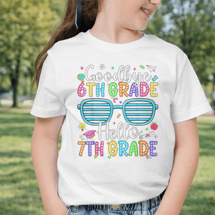 Goodbye 6th Grade Hello 7th Grade Graduation Back To School Graphic Toddler T-Shirt