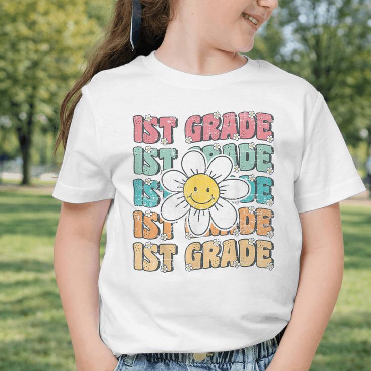 Groovy 1st Grade Back To School First Day Of First Grade Graphic Toddler T-Shirt Groovy 1st Grade Back To School First Day Of First Grade Graphic Toddler T-Shirt