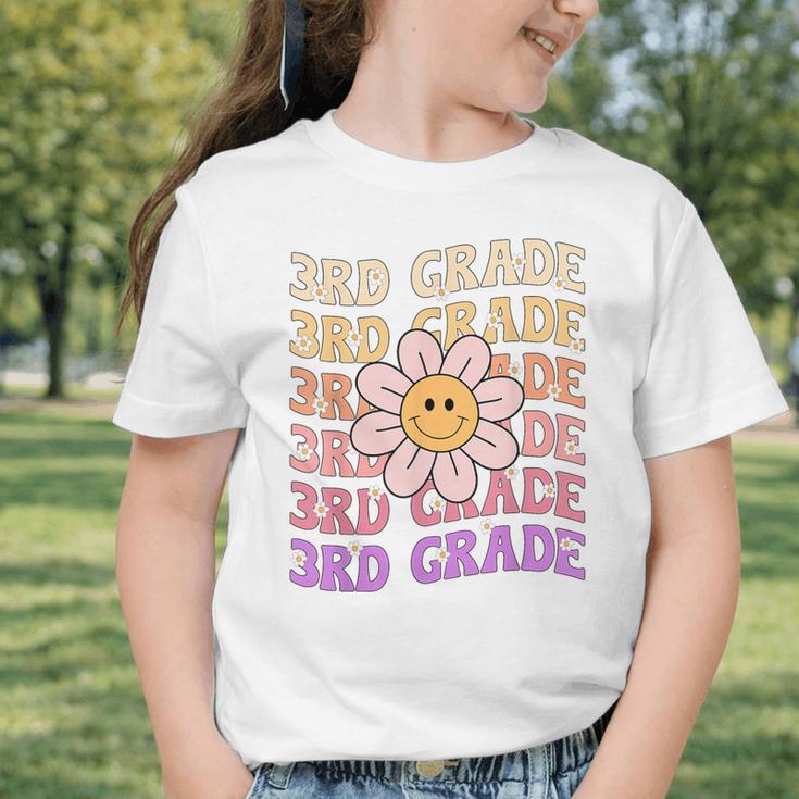 Groovy 3rd Grade Back To School Retro Groovy Third Grade Graphic Toddler T-Shirt