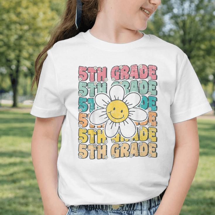 Groovy 5th Grade Back To School First Day Of Fifth Grade Graphic Toddler T-Shirt Groovy 5th Grade Back To School First Day Of Fifth Grade Graphic Toddler T-Shirt