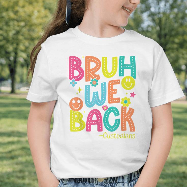Groovy Custodian Bruh We Back To School Janitor Retro Graphic Toddler T-Shirt Groovy Custodian Bruh We Back To School Janitor Retro Graphic Toddler T-Shirt