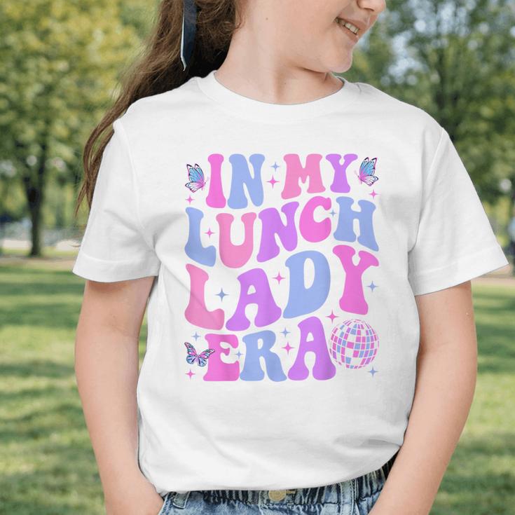 Groovy In My Lunch Lady Era Cafeteria Back To School Graphic Toddler T-Shirt