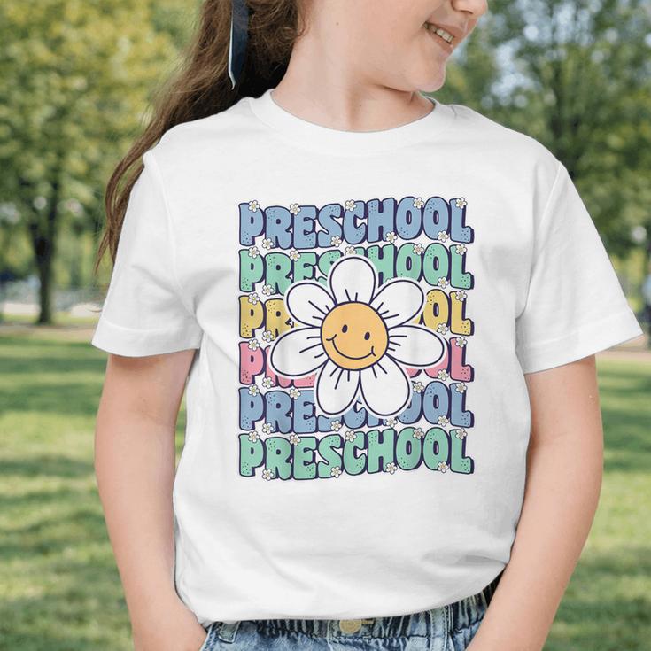 Groovy Preschool Cute Back To School First Day Of Pre K Graphic Toddler T-Shirt Groovy Preschool Cute Back To School First Day Of Pre K Graphic Toddler T-Shirt