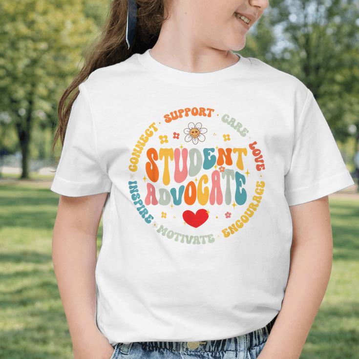 Groovy Student Advocate Appreciation Back To School Graphic Toddler T-Shirt Groovy Student Advocate Appreciation Back To School Graphic Toddler T-Shirt