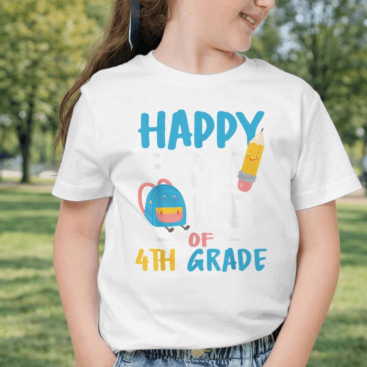 Happy First Day Of 4th Grade Student Back To School Graphic Toddler T-Shirt Happy First Day Of 4th Grade Student Back To School Graphic Toddler T-Shirt