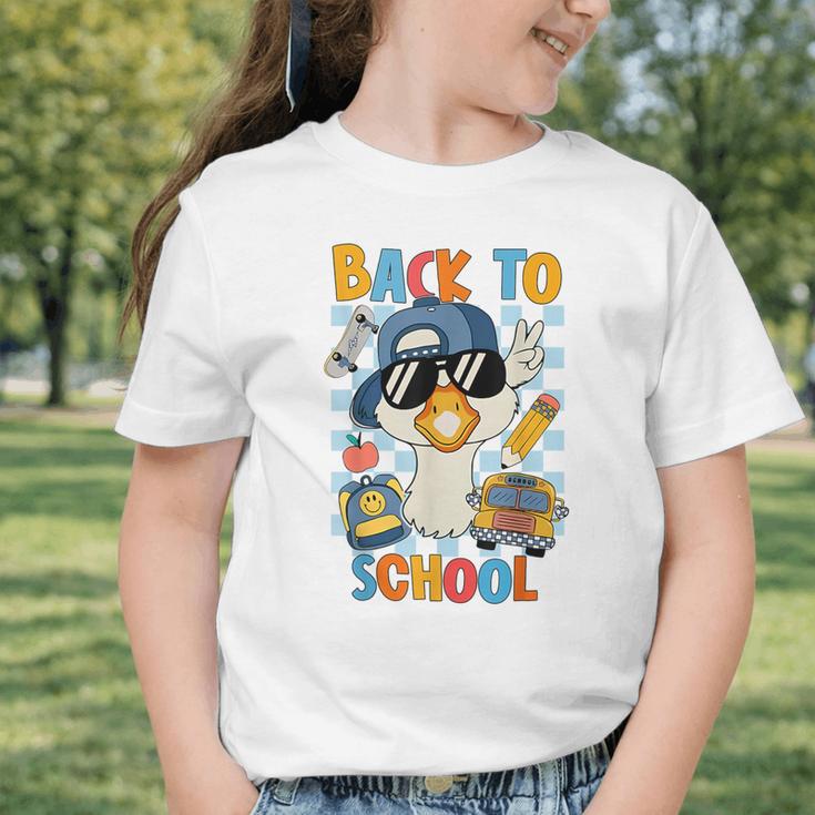 Happy First Day Of School Back To School Goose Boys Kids Graphic Toddler T-Shirt Happy First Day Of School Back To School Goose Boys Kids Graphic Toddler T-Shirt