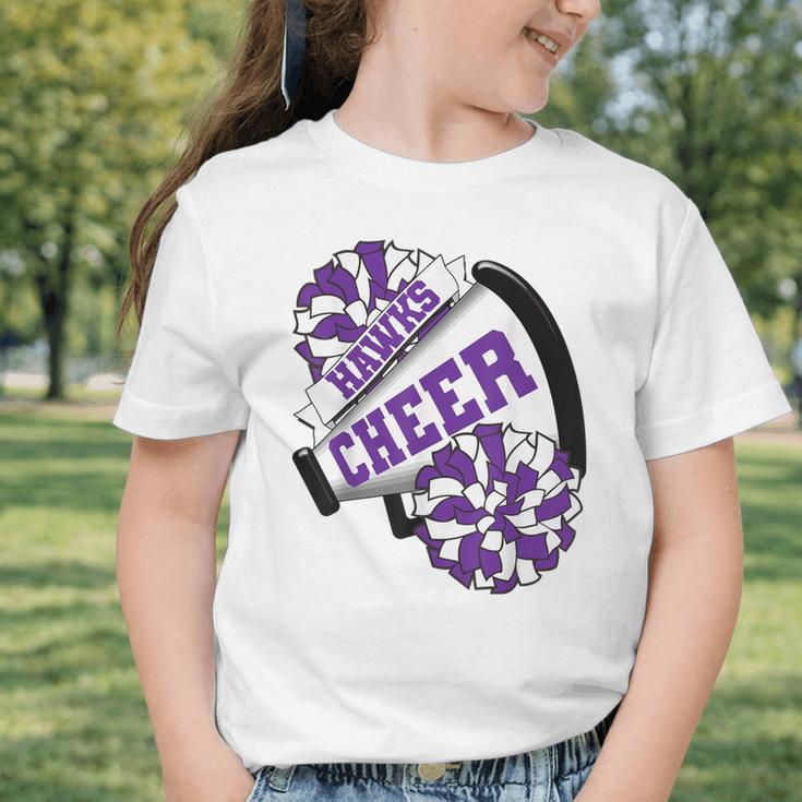Hawks Cheer Back To School Cheerleading Spirit P Graphic Toddler T-Shirt Hawks Cheer Back To School Cheerleading Spirit P Graphic Toddler T-Shirt