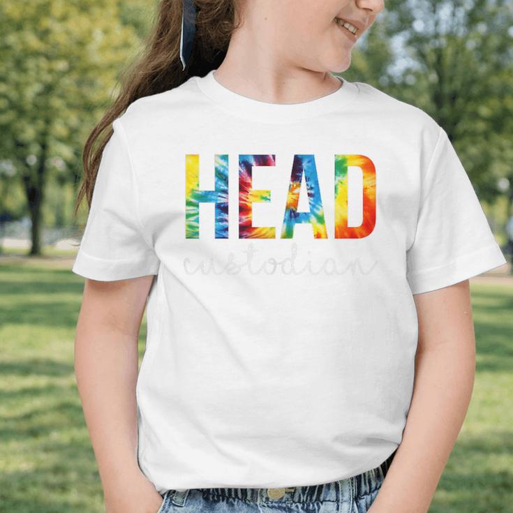 Head Custodian Women Tie Dye Back To School Appreciation Day Graphic Toddler T-Shirt Head Custodian Women Tie Dye Back To School Appreciation Day Graphic Toddler T-Shirt