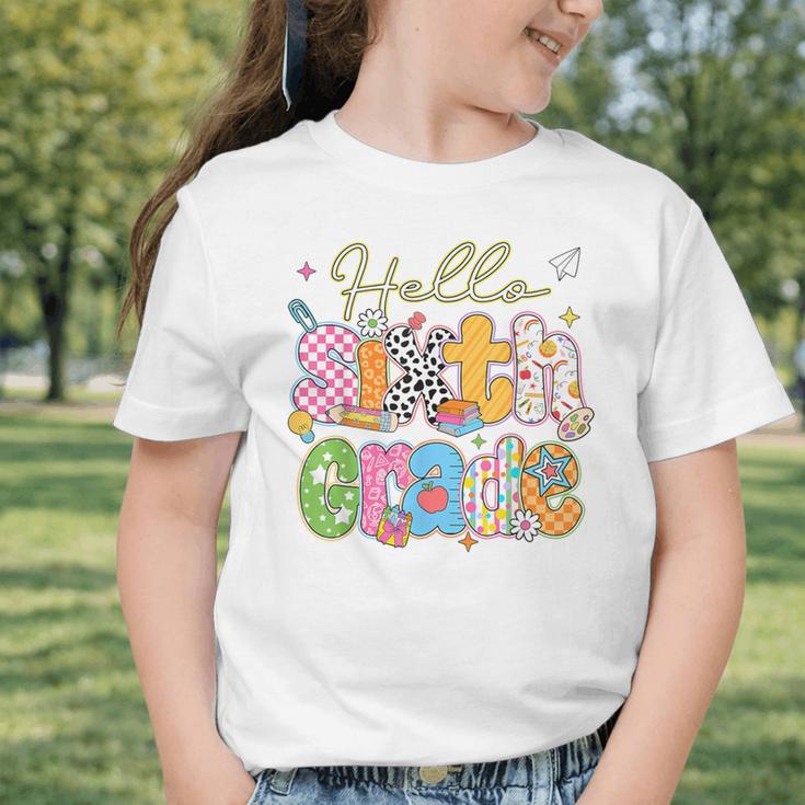 Hello 6th Grade First Day Of School Back To School Boy Girls Graphic Toddler T-Shirt Hello 6th Grade First Day Of School Back To School Boy Girls Graphic Toddler T-Shirt