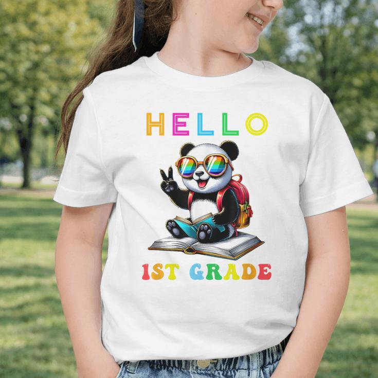 Hello First Grade Panda Lover Back To School Kids Boys Girls Graphic Toddler T-Shirt Hello First Grade Panda Lover Back To School Kids Boys Girls Graphic Toddler T-Shirt
