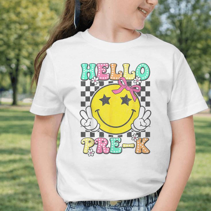 Hello Pre-K Coquette Bow Back To School Preschool Girl Graphic Toddler T-Shirt