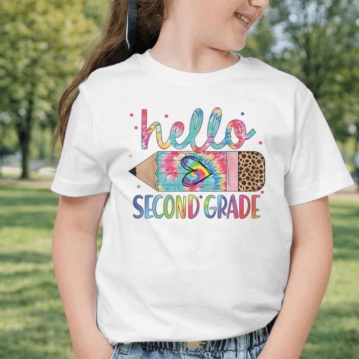 Hello Second Grade Pencil Tie Dye Back To School 2nd Grade Graphic Toddler T-Shirt Hello Second Grade Pencil Tie Dye Back To School 2nd Grade Graphic Toddler T-Shirt