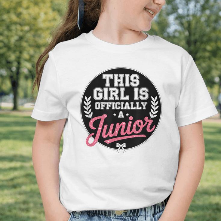 Highschool Girls Back To School 2025 First Day A Junior Graphic Toddler T-Shirt Highschool Girls Back To School 2025 First Day A Junior Graphic Toddler T-Shirt