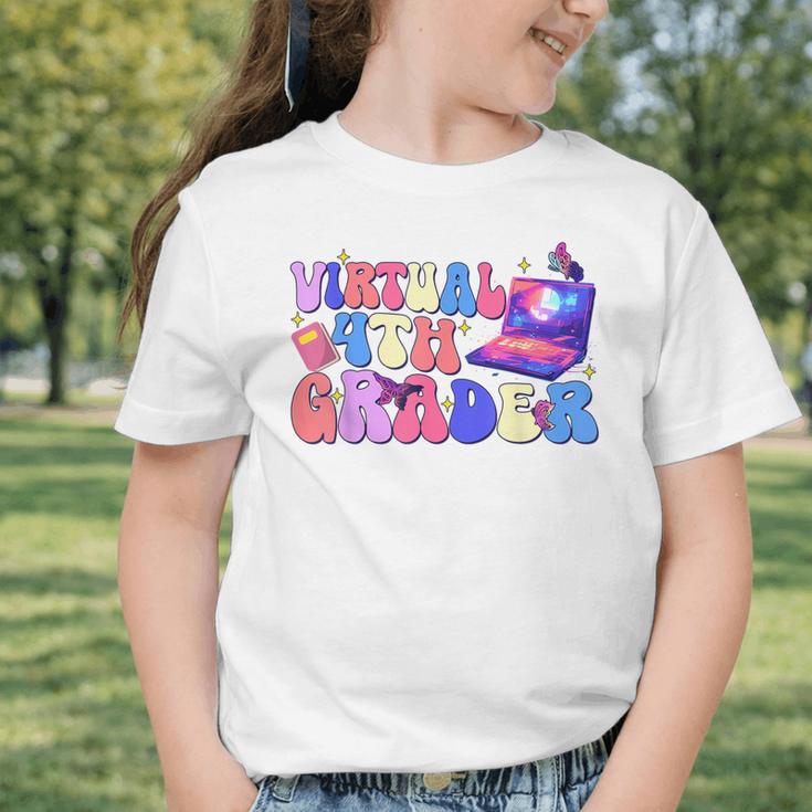 Homeschool 4th Grade Virtual 4th Grader Back To School Graphic Toddler T-Shirt Homeschool 4th Grade Virtual 4th Grader Back To School Graphic Toddler T-Shirt