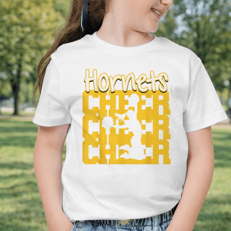 Hornets Cheer Back To School Cheerleading Spirit GY Graphic Toddler T-Shirt Hornets Cheer Back To School Cheerleading Spirit GY Graphic Toddler T-Shirt