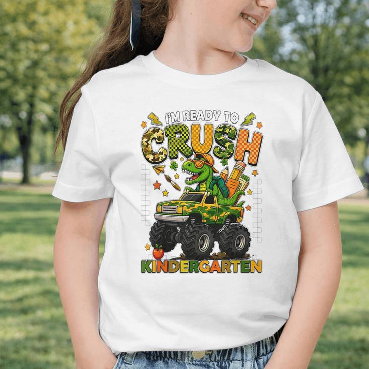 I'm Ready To Crush Kindergarten Back To School Monster Truck Graphic Toddler T-Shirt I'm Ready To Crush Kindergarten Back To School Monster Truck Graphic Toddler T-Shirt
