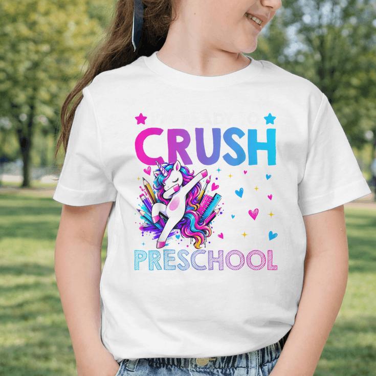 I'm Ready To Crush Preschool Dabbing Unicorn Back To School Graphic Toddler T-Shirt I'm Ready To Crush Preschool Dabbing Unicorn Back To School Graphic Toddler T-Shirt