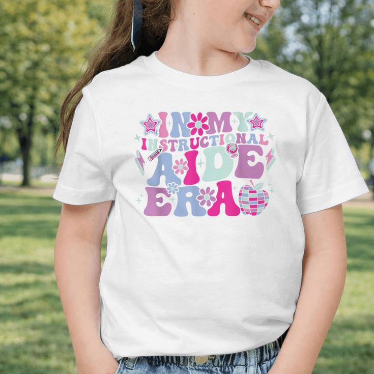 In My Instructional Aide Era Groovy Back To School Graphic Toddler T-Shirt In My Instructional Aide Era Groovy Back To School Graphic Toddler T-Shirt