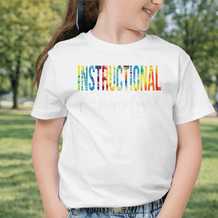 Instructional Assistant Tie Dye Back To School For Work Graphic Toddler T-Shirt Instructional Assistant Tie Dye Back To School For Work Graphic Toddler T-Shirt