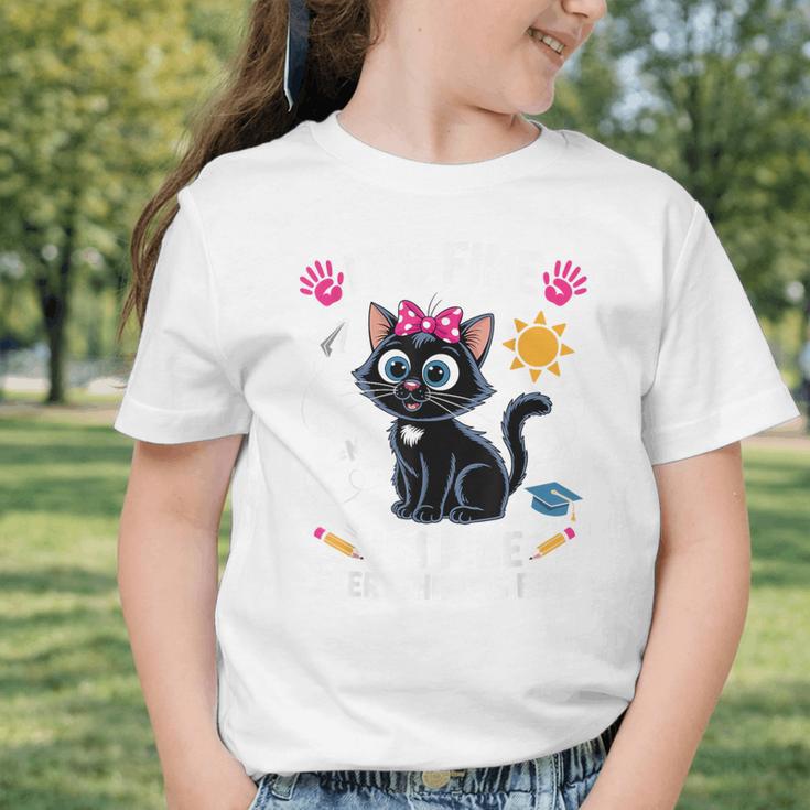 It's Fine I'm Fine Everything Is Fine Cat Back To School Graphic Toddler T-Shirt