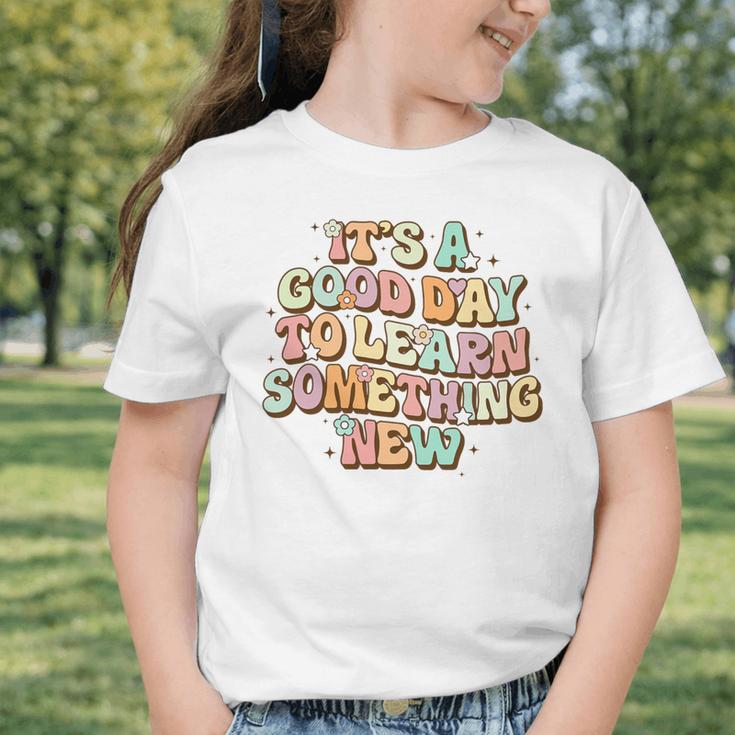 It's A Good Day To Learn Something New Retro Back To School Premium Tri-Blend Graphic Toddler T-Shirt It's A Good Day To Learn Something New Retro Back To School Premium Tri-Blend Graphic Toddler T-Shirt