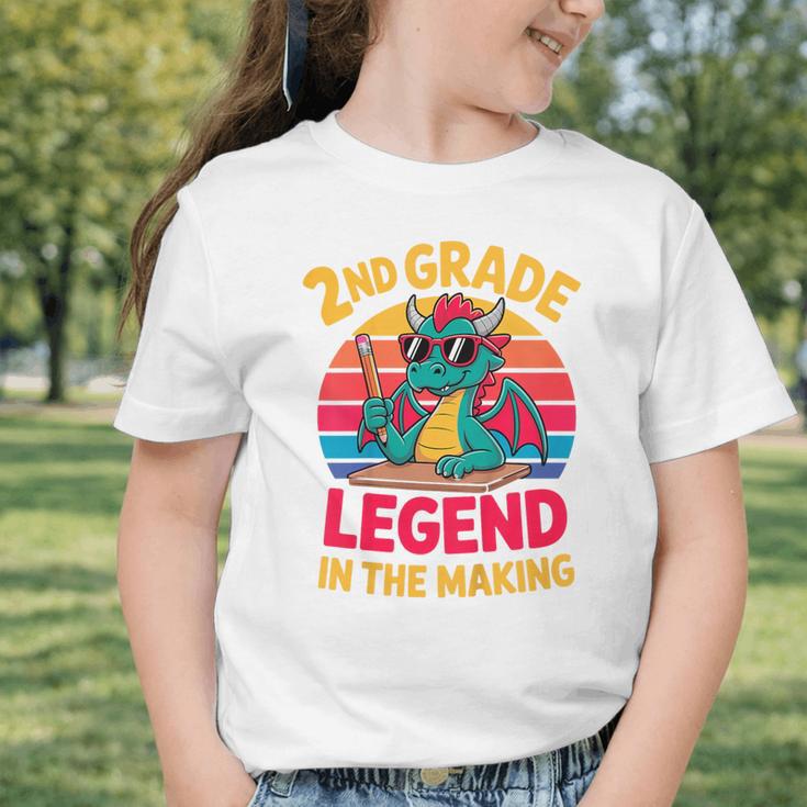 Kids 2nd Grade Dragon Boys Girls Back To School Graphic Toddler T-Shirt Kids 2nd Grade Dragon Boys Girls Back To School Graphic Toddler T-Shirt