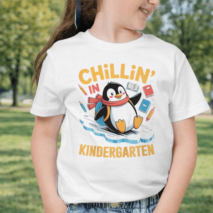 Kids Chillin In Kindergarten Penguin Student Back To School Boys Graphic Toddler T-Shirt Kids Chillin In Kindergarten Penguin Student Back To School Boys Graphic Toddler T-Shirt