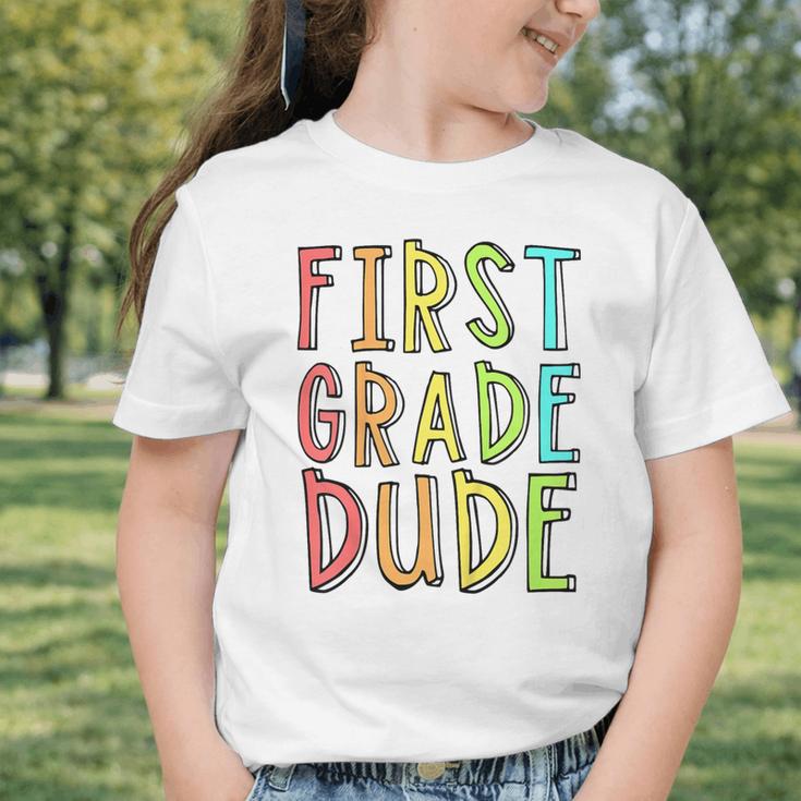 Kids First Day Of First Grade Dude 1st Grade Back To School Boys Graphic Toddler T-Shirt
