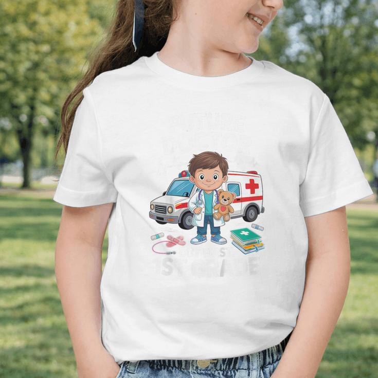 Kids Future Doctor 1st Grade Student Back To School Boy Kids Graphic Toddler T-Shirt Kids Future Doctor 1st Grade Student Back To School Boy Kids Graphic Toddler T-Shirt