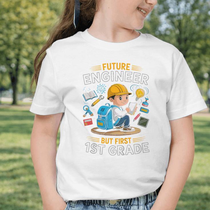 Kids Future Engineer 1st Grade Student Back To School Boys Kid Graphic Toddler T-Shirt Kids Future Engineer 1st Grade Student Back To School Boys Kid Graphic Toddler T-Shirt