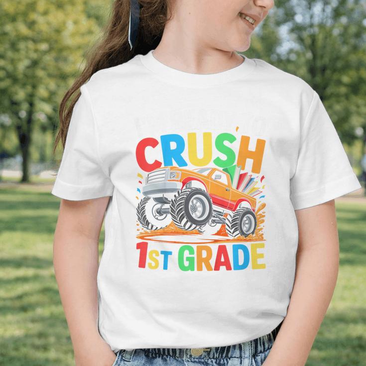 Kids I'm Ready To Crush 1st Grade Shirt Back To School Boy Graphic Toddler T-Shirt Kids I'm Ready To Crush 1st Grade Shirt Back To School Boy Graphic Toddler T-Shirt