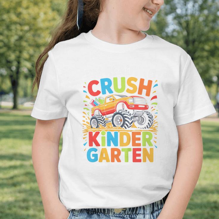 Kids I'm Ready To Crush Kindergarten Shirt Back To School Boy Graphic Toddler T-Shirt Kids I'm Ready To Crush Kindergarten Shirt Back To School Boy Graphic Toddler T-Shirt
