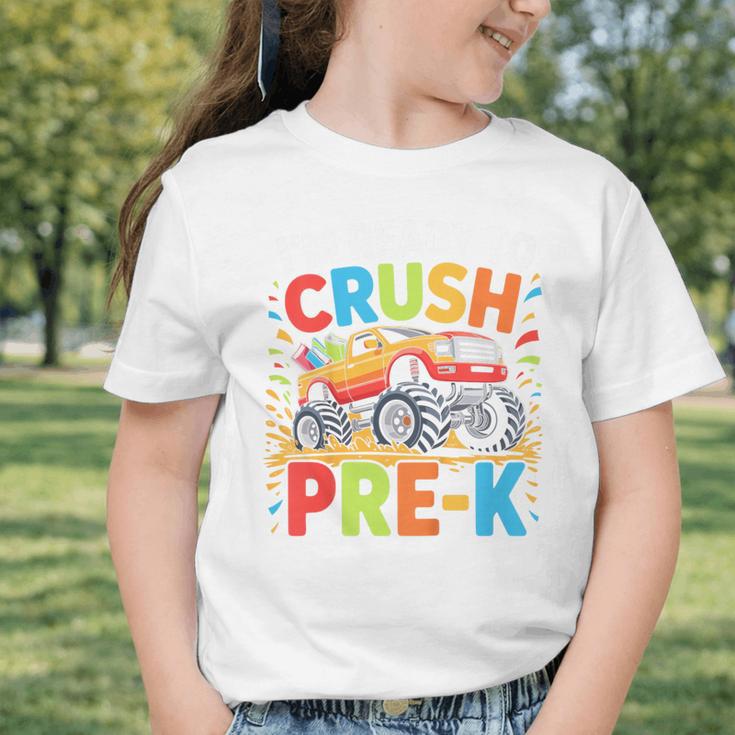 Kids I'm Ready To Crush Pre-K Shirt Back To School PreK Boy Graphic Toddler T-Shirt