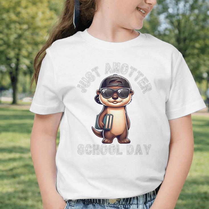 Kids Just Anotter School Day Otter Boys First Day Back To School Graphic Toddler T-Shirt