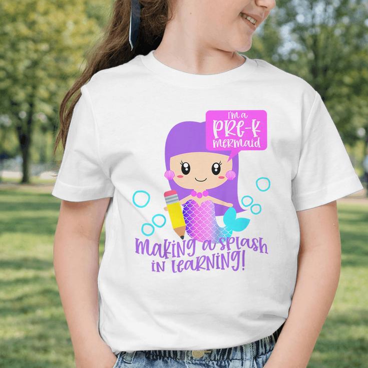 Kids Pre K Mermaid Back To School Toddler Girl First Day Of Prek Graphic Toddler T-Shirt Kids Pre K Mermaid Back To School Toddler Girl First Day Of Prek Graphic Toddler T-Shirt