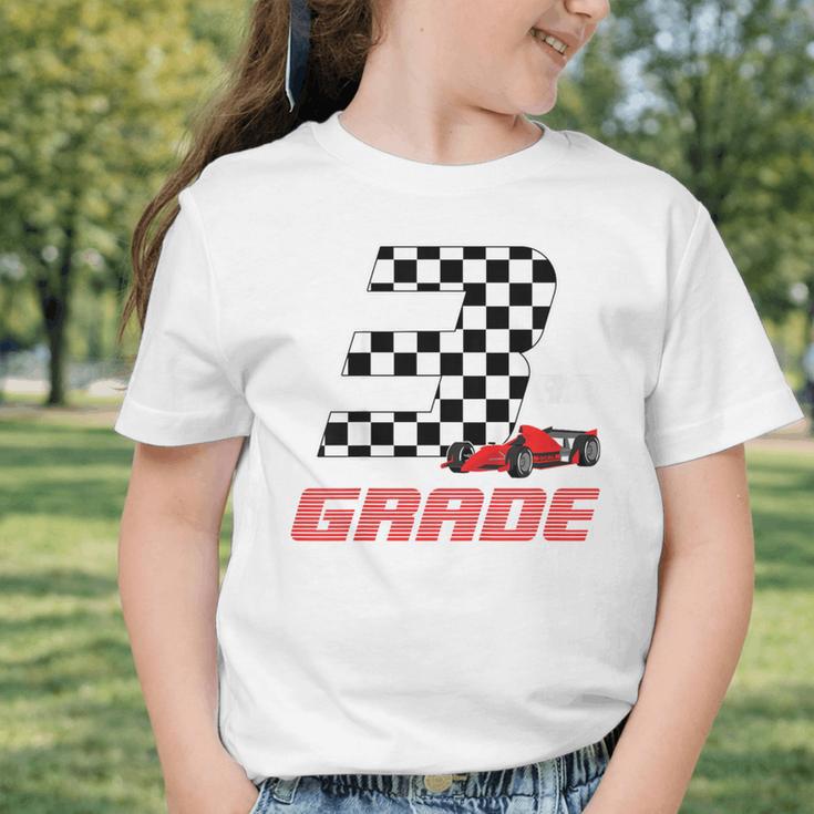 Kids Race Car 3rd Third Grade Boys Cars Lovers Back To School Graphic Toddler T-Shirt