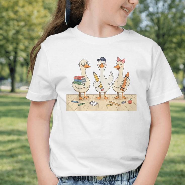 Kindergarten 1st Grade Goose Back To School Kids Graphic Toddler T-Shirt