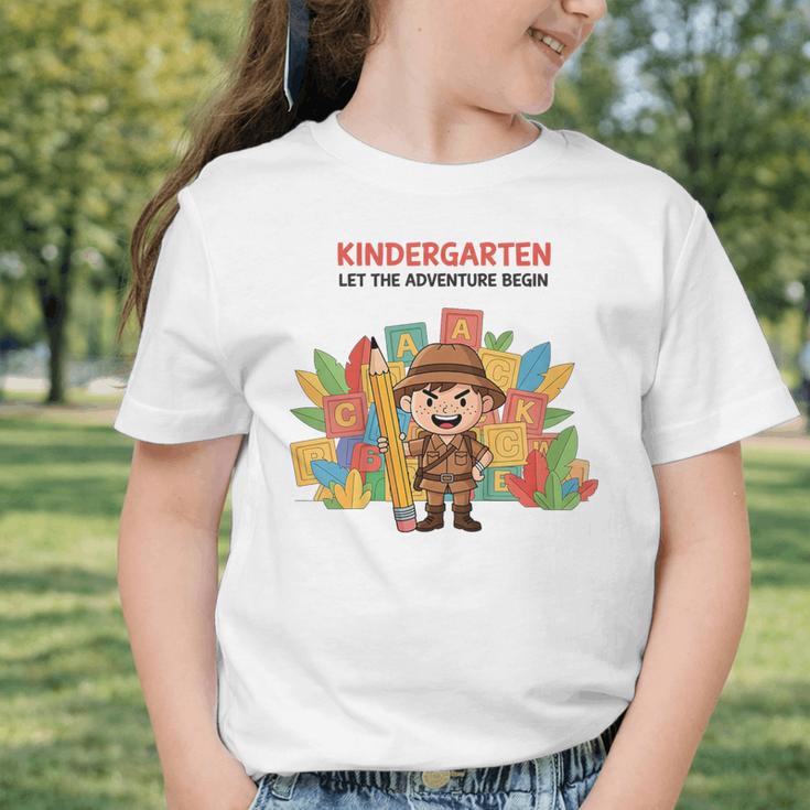 Kindergarten Adventure Explorer Back To School Graphic Toddler T-Shirt