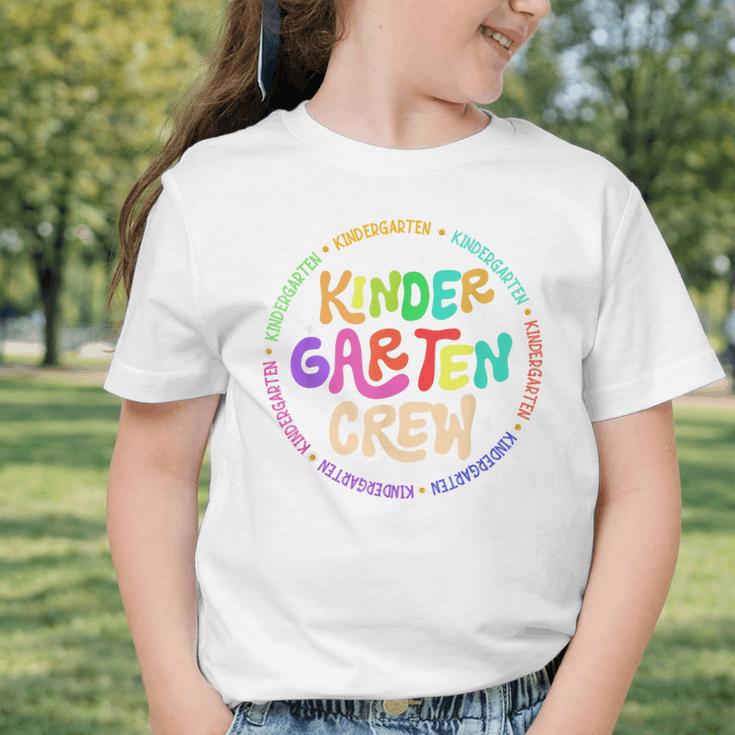 Kindergarten Crew Team Back To School 1st Day Of School Graphic Toddler T-Shirt Kindergarten Crew Team Back To School 1st Day Of School Graphic Toddler T-Shirt
