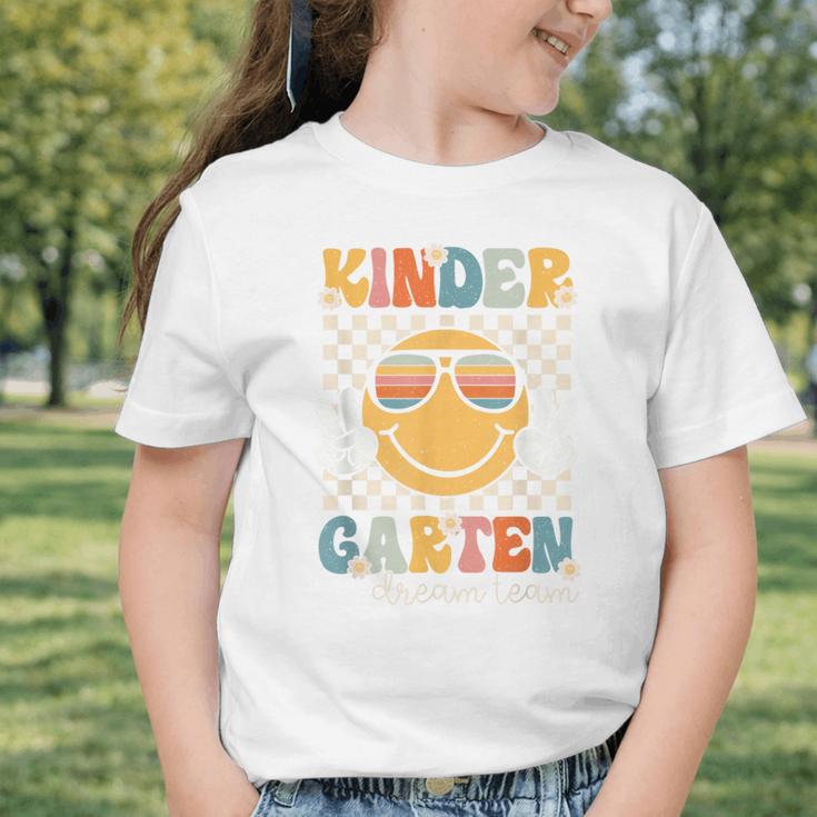 KinderGarten Dream Team Smile Retro Back To School Kinder Graphic Toddler T-Shirt KinderGarten Dream Team Smile Retro Back To School Kinder Graphic Toddler T-Shirt