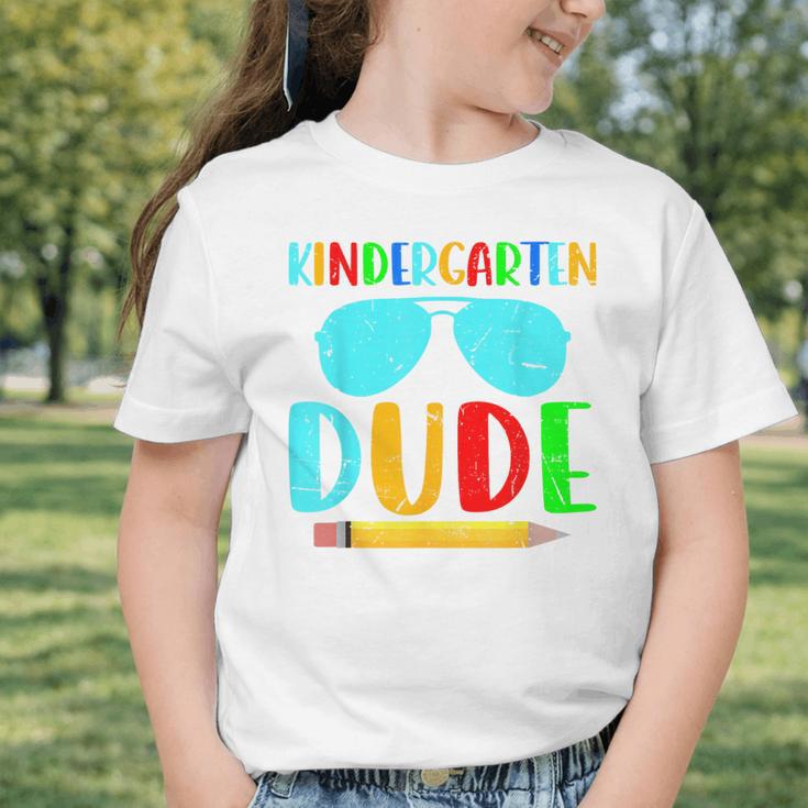 Kindergarten Dude First Day Back To School Kids Boys Graphic Toddler T-Shirt Kindergarten Dude First Day Back To School Kids Boys Graphic Toddler T-Shirt