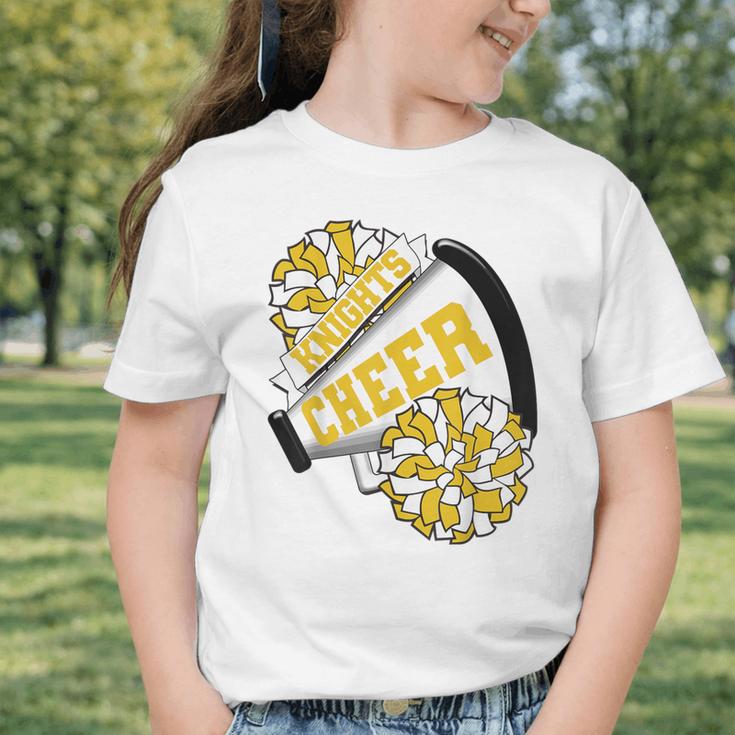 Knights Cheer Back To School Cheerleading Spirit GY Graphic Toddler T-Shirt Knights Cheer Back To School Cheerleading Spirit GY Graphic Toddler T-Shirt