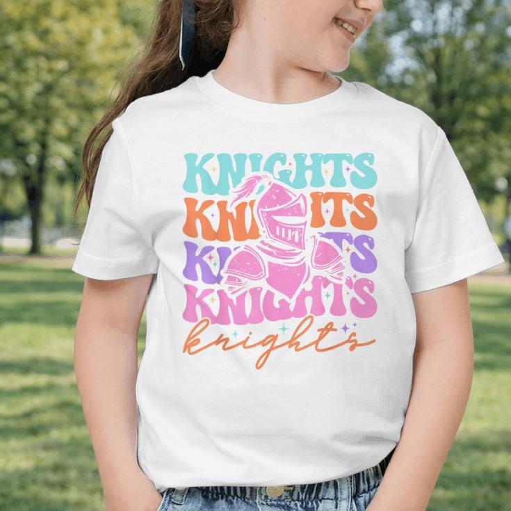 Knights Mascot Back To School Spirit Sports Men Women Groovy Graphic Toddler T-Shirt Knights Mascot Back To School Spirit Sports Men Women Groovy Graphic Toddler T-Shirt