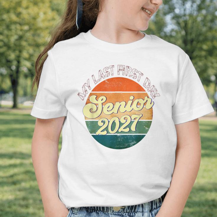 Last First Day Senior 2027 Back To School Class Of 2027 Graphic Toddler T-Shirt Last First Day Senior 2027 Back To School Class Of 2027 Graphic Toddler T-Shirt
