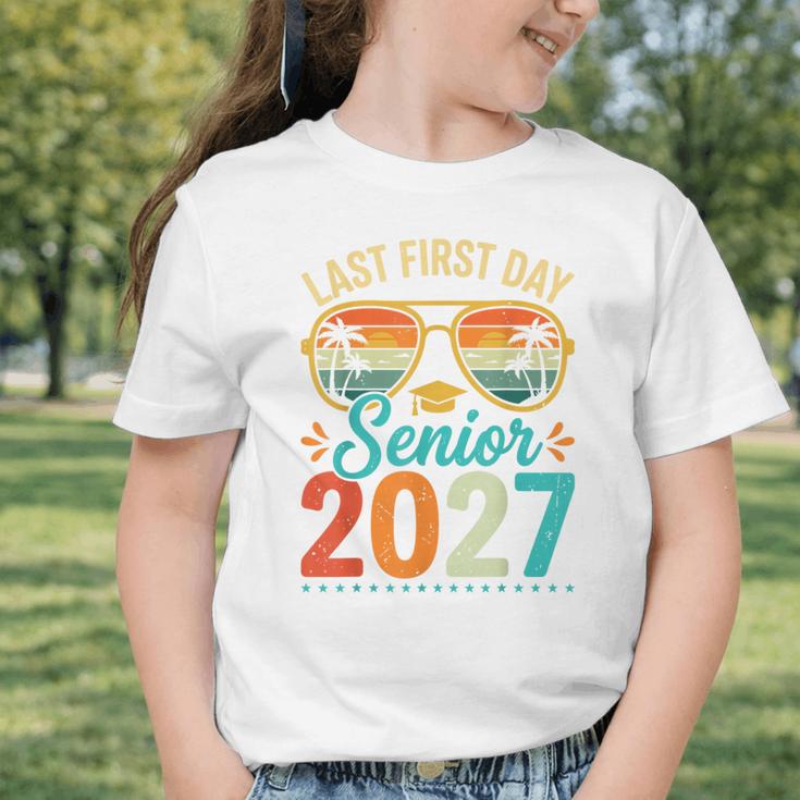 Last First Day Senior 2027 Back To School Students Tee Graphic Toddler T-Shirt Last First Day Senior 2027 Back To School Students Tee Graphic Toddler T-Shirt