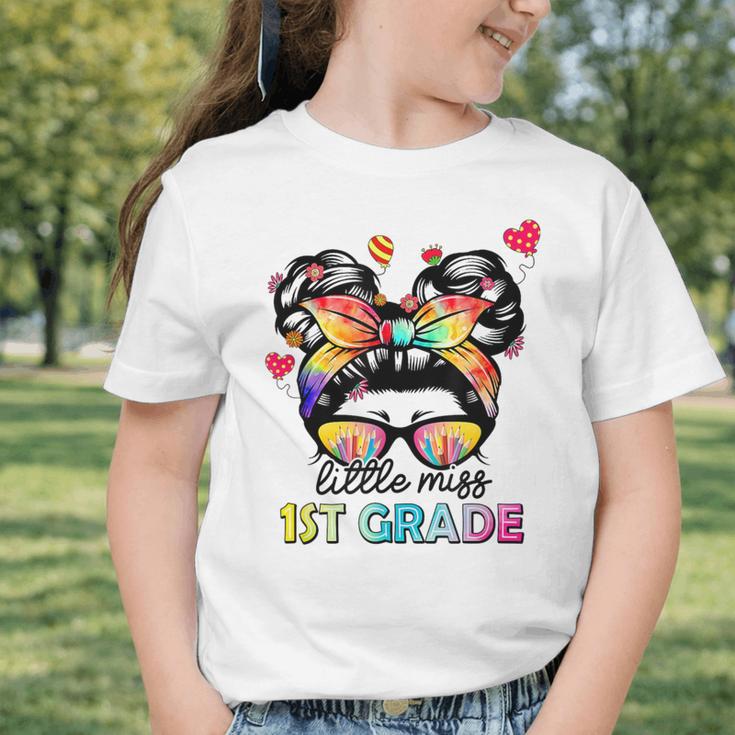 Little Miss First Grade Back To School 1st Grade Girls Graphic Toddler T-Shirt