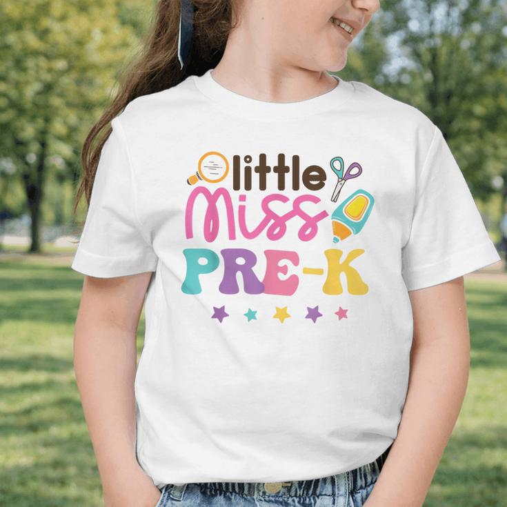 Little Miss Pre-K Preschool First Day Back To School Girls Graphic Toddler T-Shirt