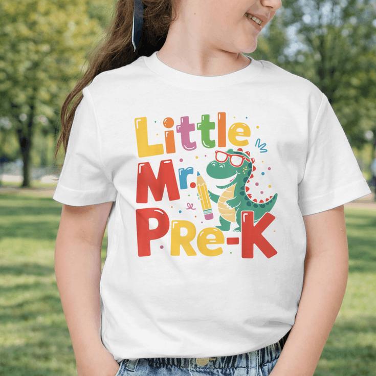 Little Mr Pre-K Dino Back To School Graphic Toddler T-Shirt Little Mr Pre-K Dino Back To School Graphic Toddler T-Shirt
