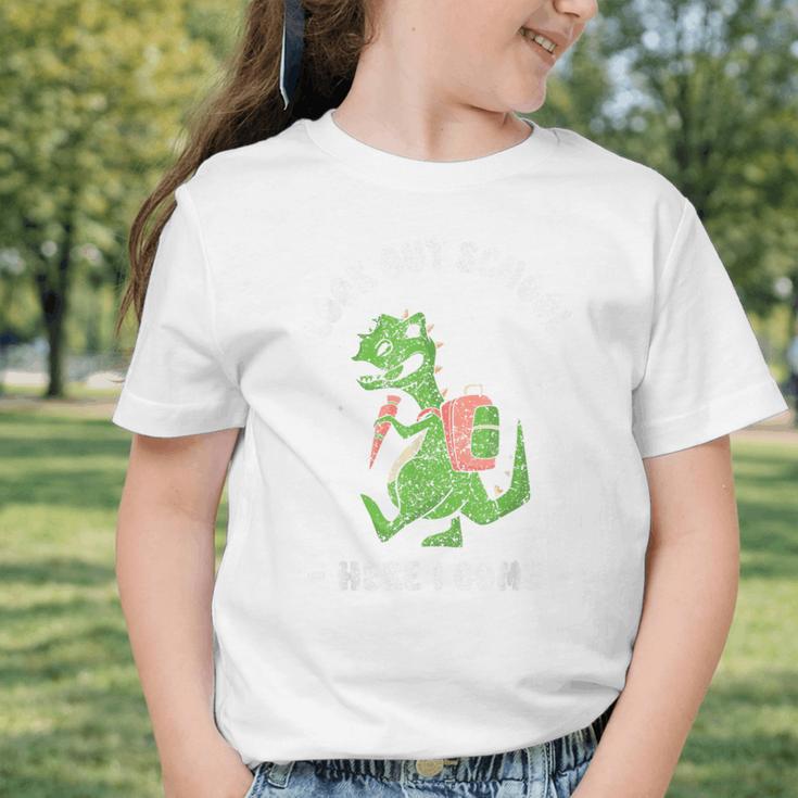Look Out School Here I Come Grade Kids Pupil Back To School Graphic Toddler T-Shirt Look Out School Here I Come Grade Kids Pupil Back To School Graphic Toddler T-Shirt